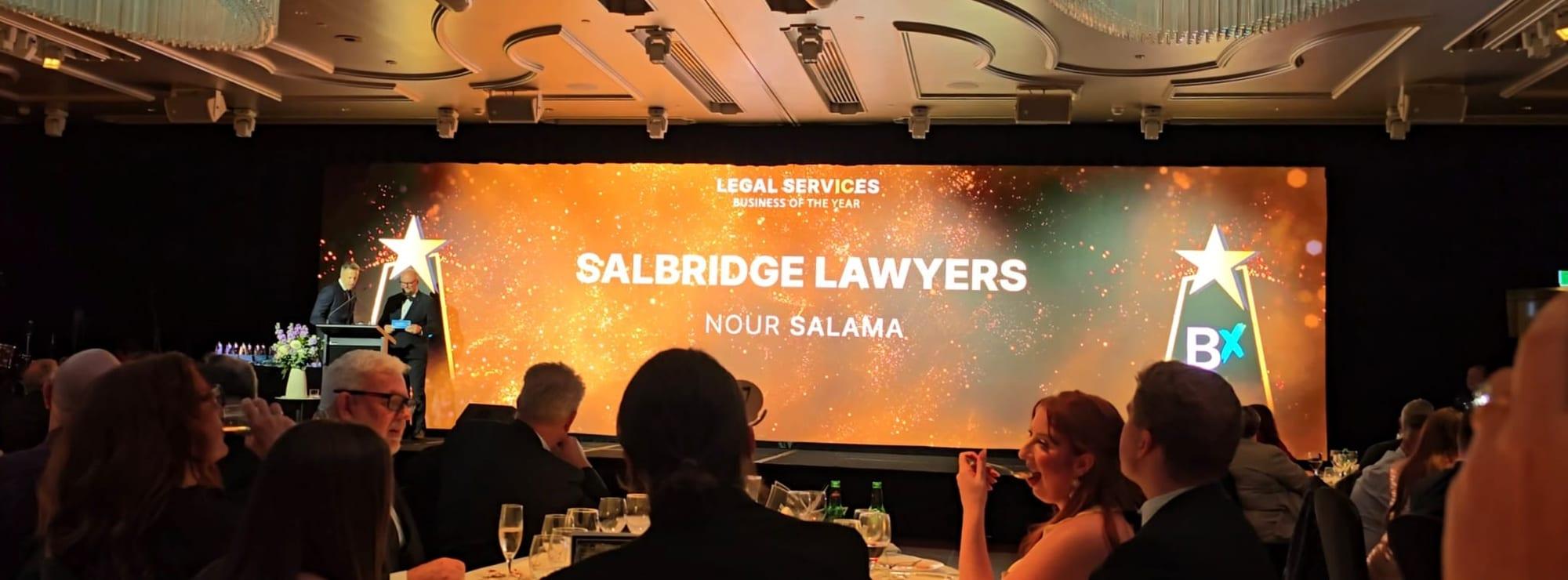 Salbridge Lawyers at the 2025 BX Awards ceremony